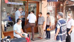 Ödemiş'te Koronavirüs tedbirleri denetimi 