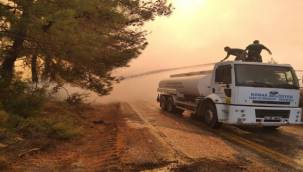 Konak'tan Yangın Bölgesine Destek