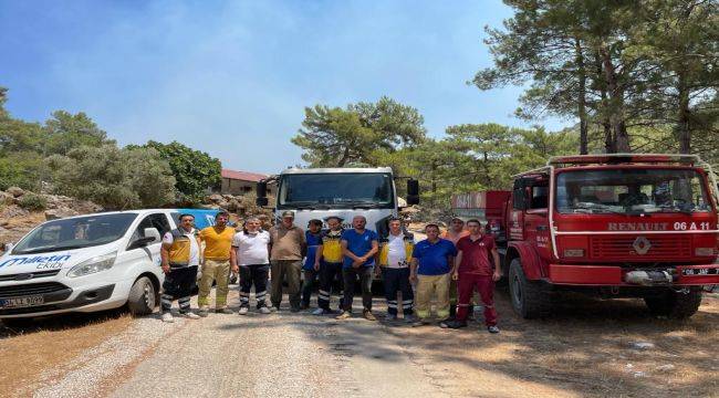 Milletin Ekibi Marmaris Yangın Bölgesinde