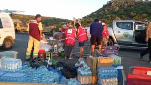 Türk Kızılay Urla'dan Söndürme Çalışmalarına Destek