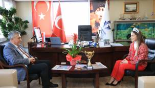 Cimnastiğin Kraliçesi'nden Başkan İnce'ye ziyaret