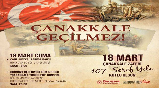 Çanakkale Zaferi Bornova'da Etkinliklerle Kutlanacak