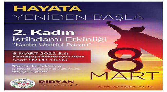 Kemalpaşa'da 8 Mart Etkinliklerle Kutlanacak