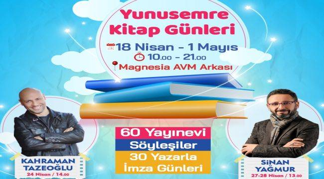 Yunusemre kitap günleri başlıyor