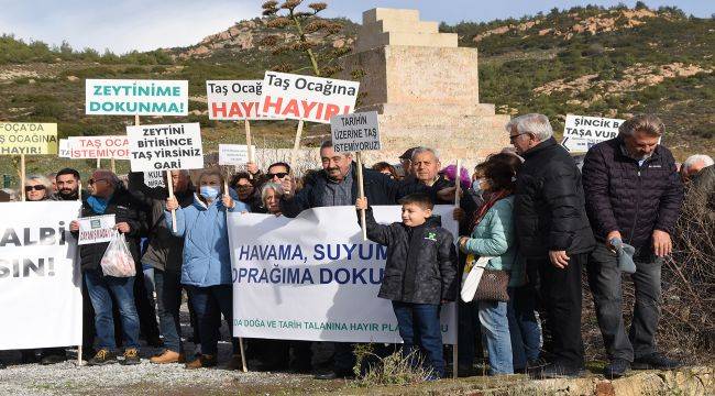 Foça'da Taş Ocağı İstemiyoruz