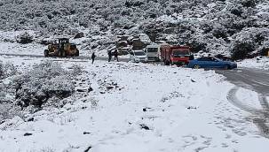 Karda Mahsur Kalanları İzmir Büyükşehir Belediyesi Ekipleri Kurtardı