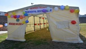 Menemen'de afetzedelere psikolojik destek 