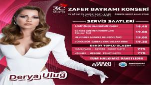 Menderes Zafer Coşkusunu Derya Uluğ İle Kutlayacak