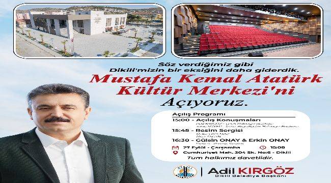 Dikili Kültür Merkezine Kavuşuyor