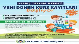 Sarnıç Toplum Merkezi'nde çocuk kurslarının kayıtları başladı