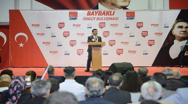 CHP Bayraklı örgütü tek yumruk! 