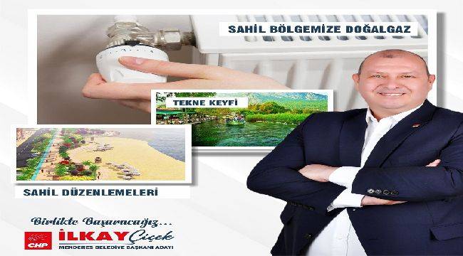 Menderes'in Genç Başkan Adayından Sahil Bölgesine Müjdeler