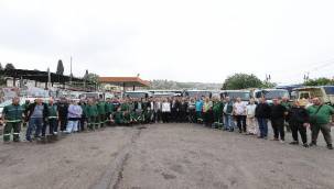 Temizlik İşleri personeline sabah vardiyası ziyareti