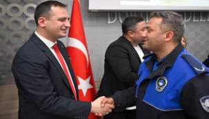 Başkan Ömer Eşki işçilerle bayramlaştı