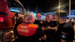 İzmir İtfaiyesi Balıkesir'de görev başında