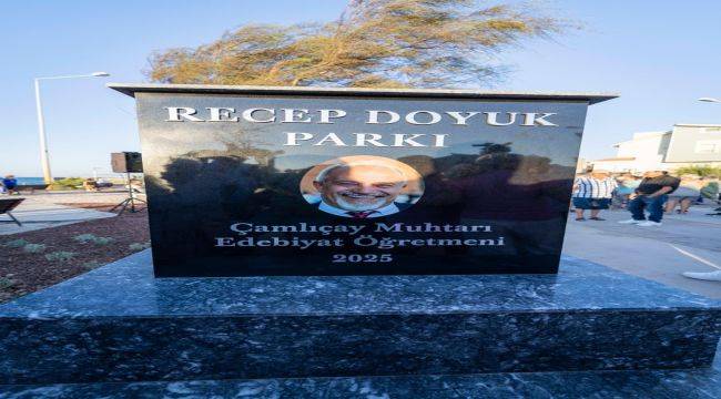 Yenilenen Recep Doyuk Parkı açıldı