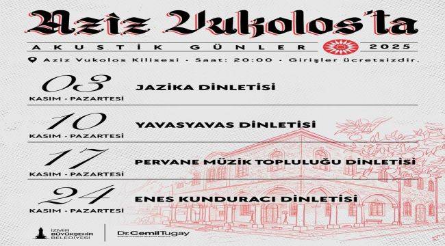 Aziz Vukolos Kilisesi'nden müzik yükselecek