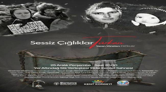 "Sessiz Çığlıklar Türkan" oyunu Bornovalı seyirciyle buluşacak