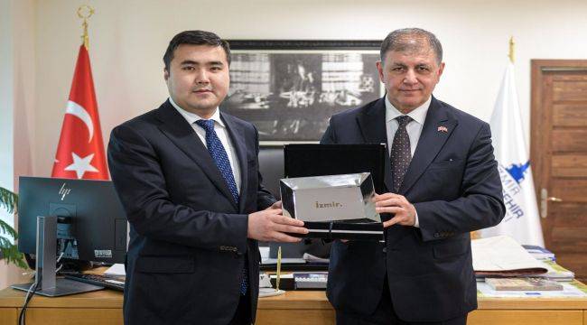 Başkan Tugay Kırgız Başkonsolos Toktobekoviç'i ağırladı