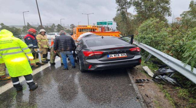 İtfaiye ekiplerinden zincirleme trafik kazasına hızlı müdahale