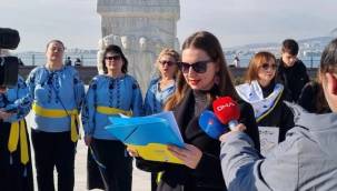 İzmirli Ukraynalılar Savaşın 4. Yılında Gündoğdu'dan Ses Yükseltti