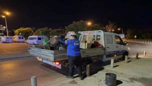 İnciraltı'nda denetimler sürüyor