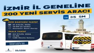 Büyükşehir'den İzmir'e 400 yeni servis aracı plakası